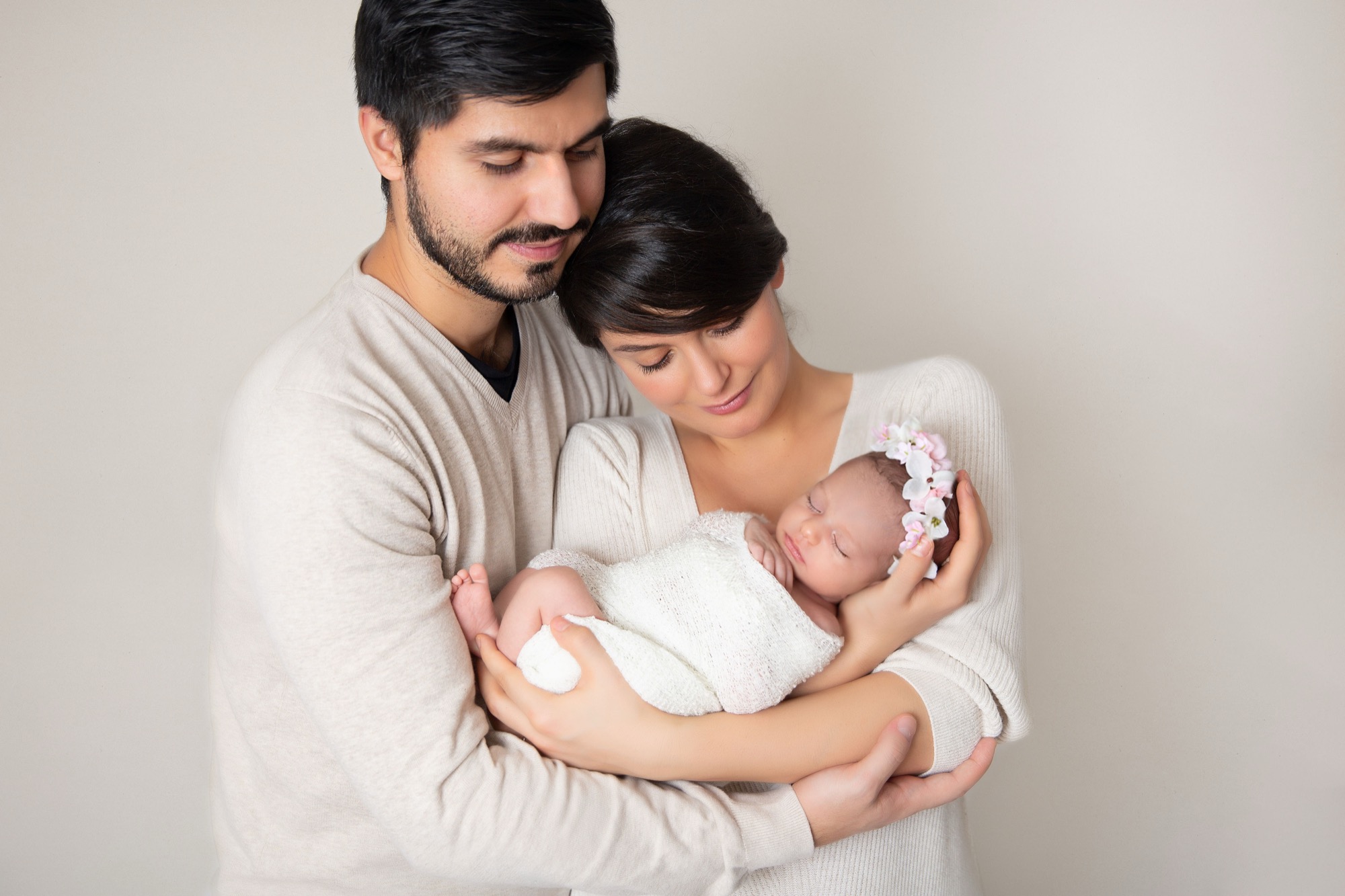Familienporträt im Studio oder draussen